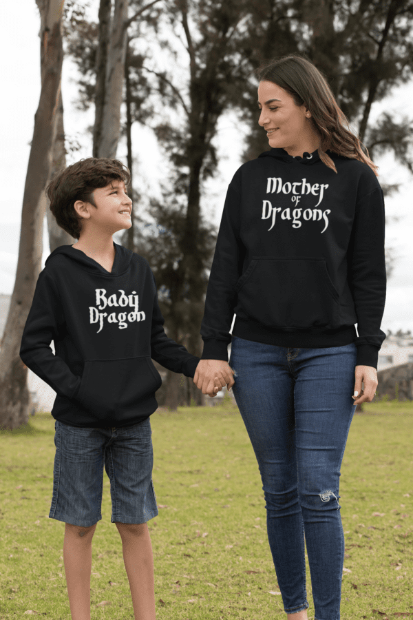 Mother of Dragons Matching Family Hoodies Set