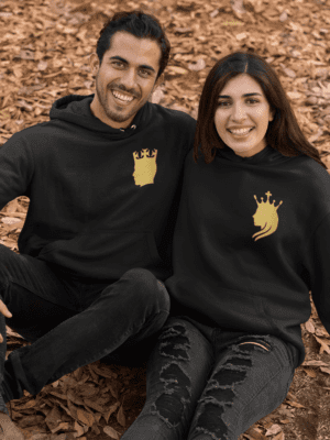 King & Queen Begum Badshah Couple Hoodies