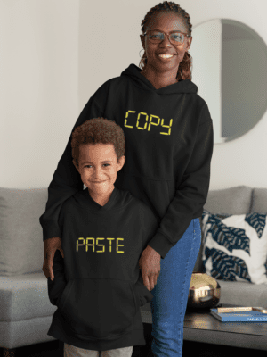 Copy Paste Parent And Child Family Sweatshirts