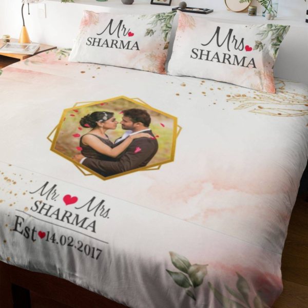 Customized Mr. and Mrs. Bedsheet (Copy)