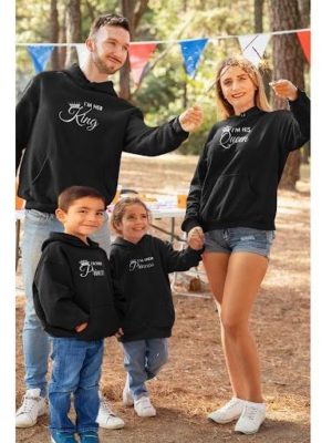 King and Queen Family Sweatshirt