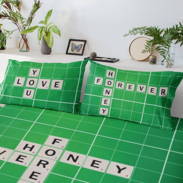 Romantic Scrabble Bedding Set