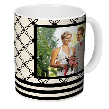 Romantic Floral Photo Mug