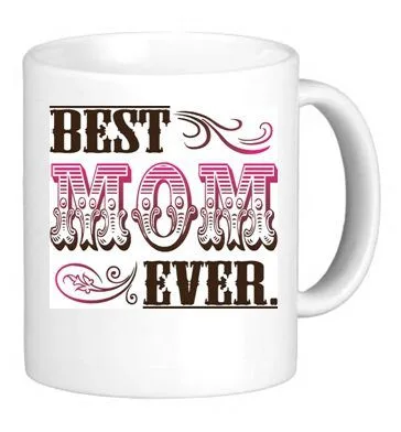 Gifts for Mom, Floral Best Mom Ever Mug