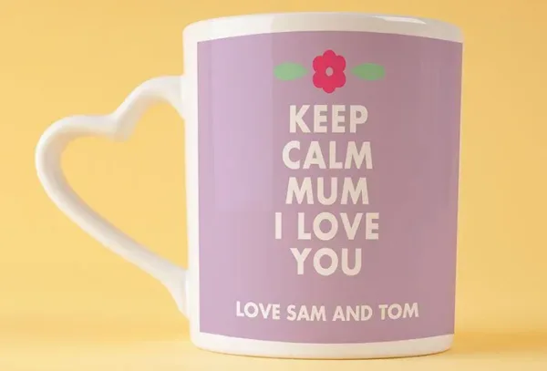 Keep Calm I Love You Mum Mug with Coaster