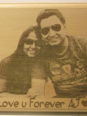 Personalized Engraved Wooden Photo Plaque