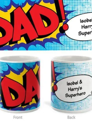 Personalized Super Dad Mug