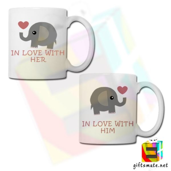 Cute In Love With you Couple Mugs