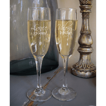 Engraved Personalized Duchess Champagne Flute