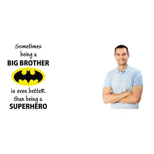 Superhero Big Brother Black Mug