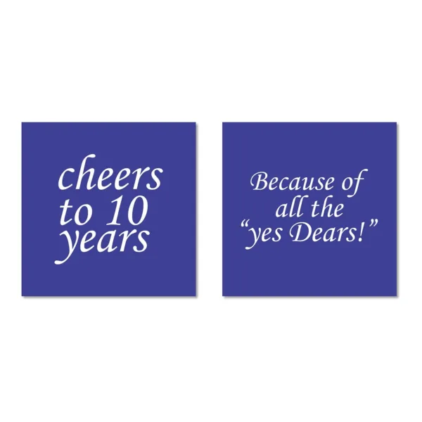 Cheers 10th Anniversary Whiskey Glasses