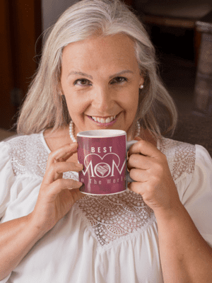 Hearts Best Mom in the World Coffee Mug