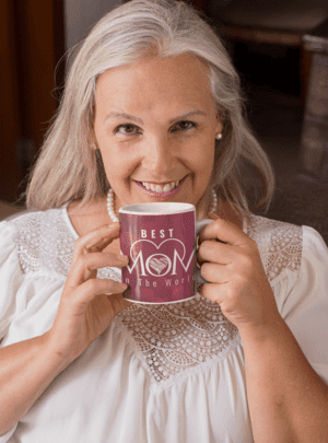 Hearts Best Mom in the World Coffee Mug