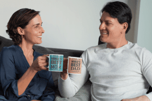 Worlds Best Mom Dad Couple Coffee Mug