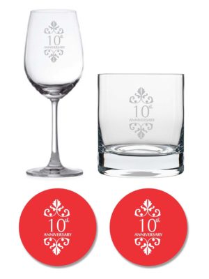 10th Anniversary Whiskey Wine Glass