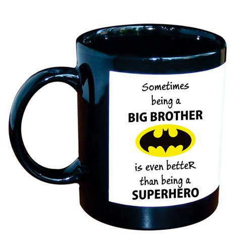 Superhero Big Brother Black Mug