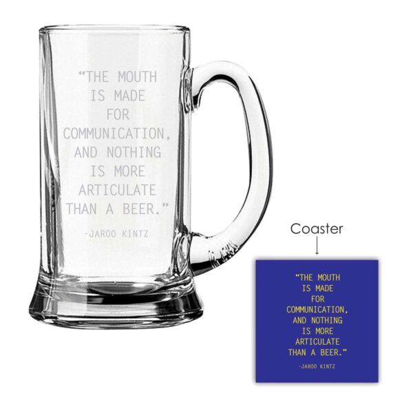Engraved Articulate Beer Mug Set 2