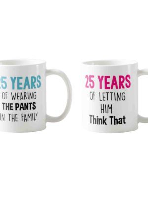 25th-Anniversary-The-Pants-think-That-Couple-Coffee-mug