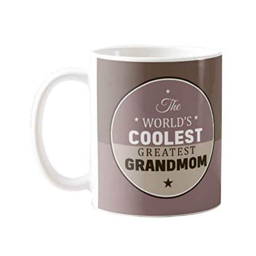 Anniversary Gifts for Grandparents, Coolest Greatest Grandma Grandpa Coffee Mug, Coaster Combo Set of 4 | Wedding Marriage Gifts