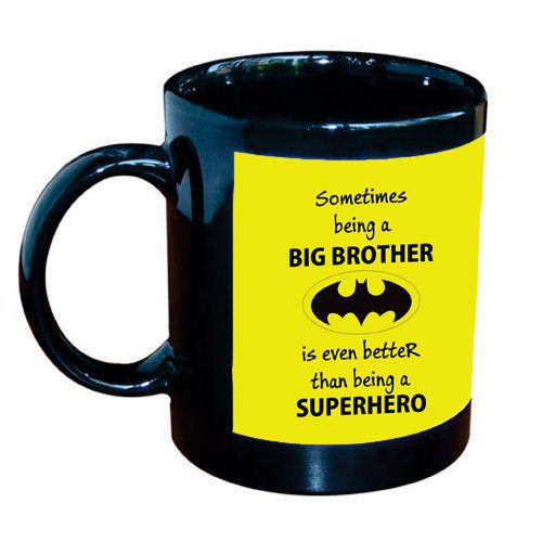 Superhero Big Brother Black Mug