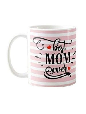 Gifts for Mom, Floral Best Mom Ever Mug