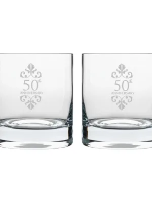 50th Anniversary Whiskey Glasses