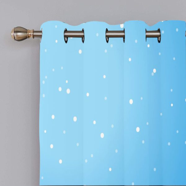 Santa With Friends Christmas Curtain