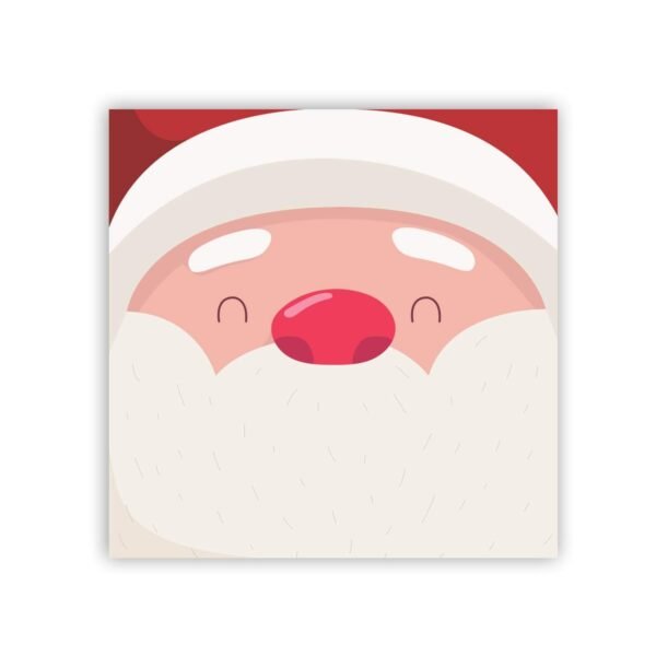 Yaya Cafe™ Christmas Gifts, Printed Santa Claus Face Fridge Magnets - Round