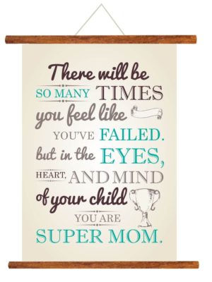 Super Mom Scroll Greeting Card