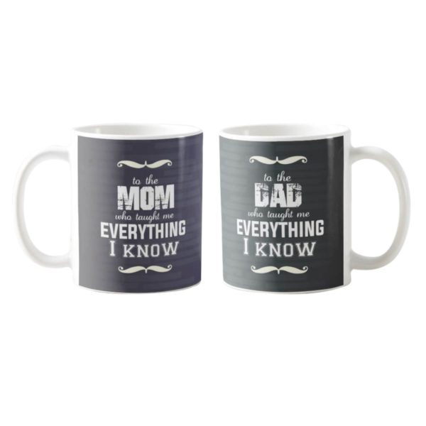 Everything Mom Dad I Know Couple Coffee Mug