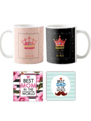 King Queen Mommy Daddy Couple Coffee Mug