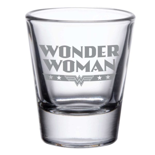 YaYa cafe Engraved Superman Super Heroes Tequila, Vodka Shot Glasses - Set of 4