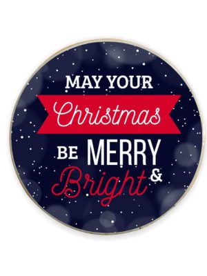 Yaya Cafe™ Merry Christmas Bright Fridge Magnets - Square