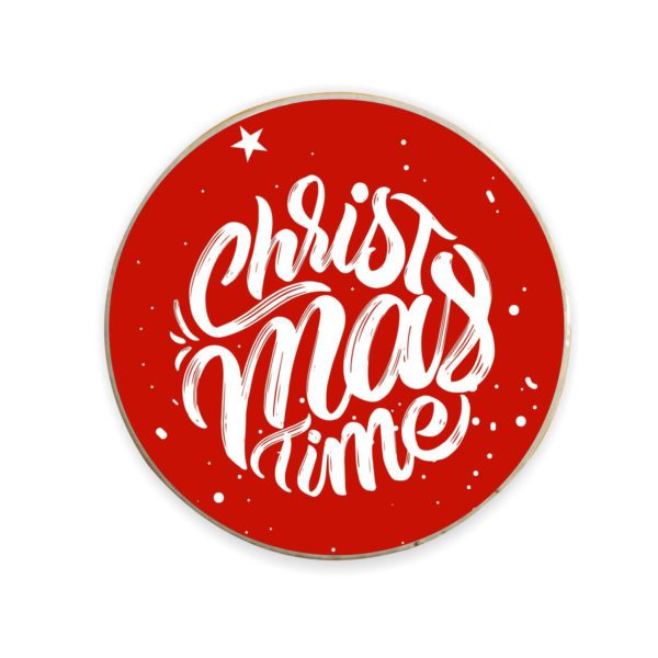 Yaya Cafe™ Christmas Gifts, Printed Xmas Time Fridge Magnets - Round