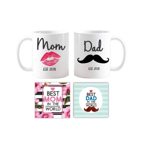Funky Mom Dad Couple Coffee Mug