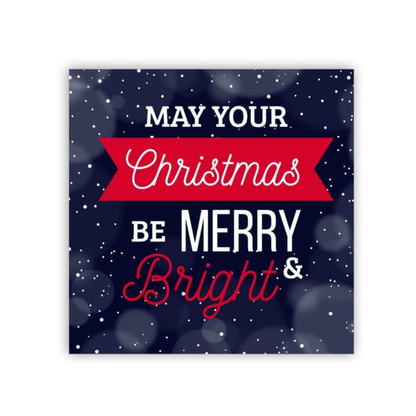 Yaya Cafe™ Merry Christmas Bright Fridge Magnets - Square