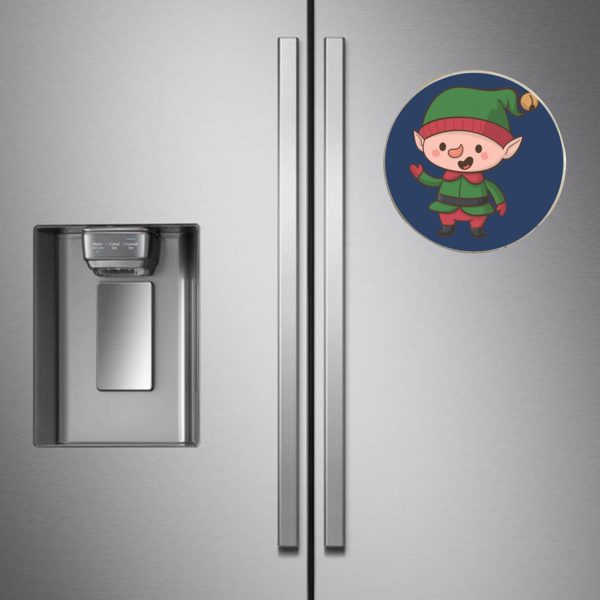 Yaya Cafe™ Christmas Gifts, Printed ProductName Fridge Magnets - Round