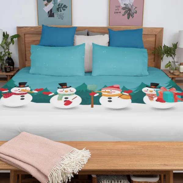 Snowman Christmas Bedsheet