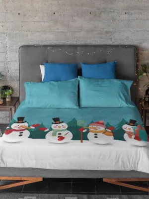 Snowman Christmas Bedsheet