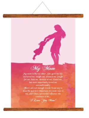 My Mom Scroll Greeting Card