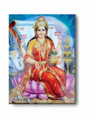 Auspicious Goddess Lakshmi Canvas Frame