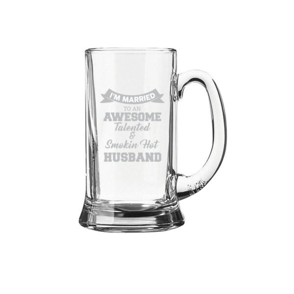 Personalized Engraved Beer Mug Gift for Husband
