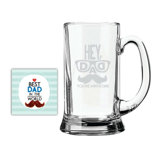 Bowtie Best Dad Beer Mug