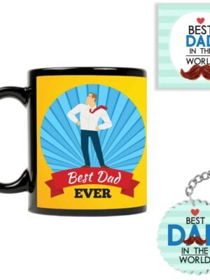 Super Best Dad Ever Combo Set of 3 - Mug, Coaster, Keychain
