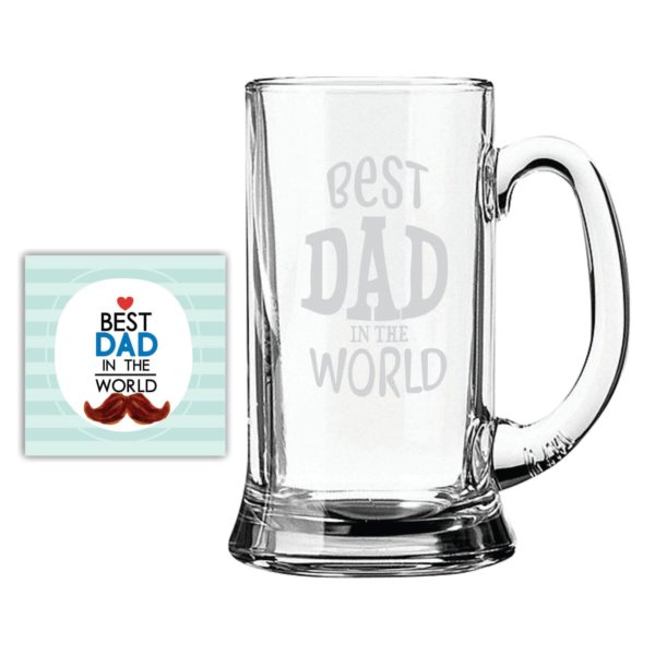 Bowtie Best Dad Beer Mug