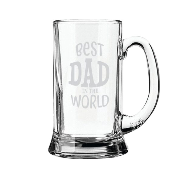 Funky Best Dad in the World Beer Mug