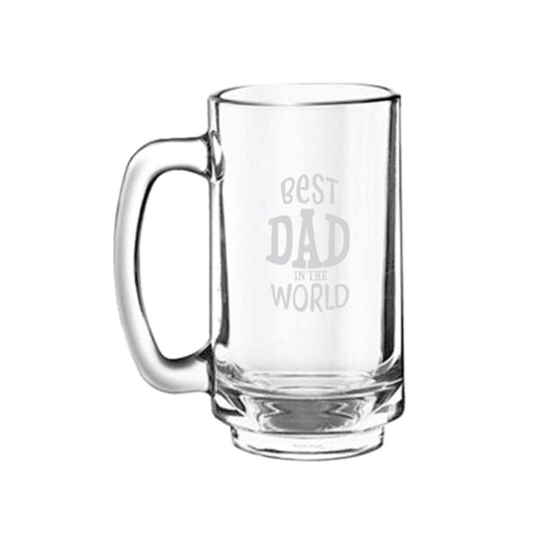 Funky Best Dad in the World Beer Mug