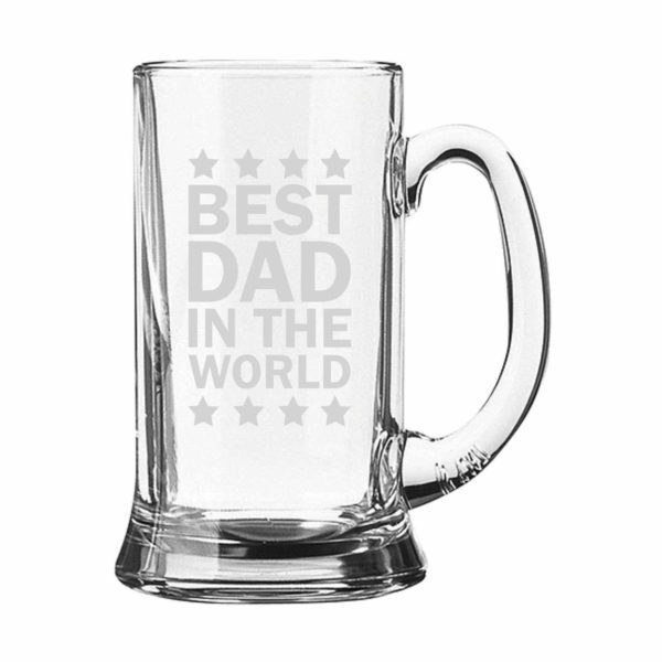 Best Dad in The World Beer Mug Set Of 2