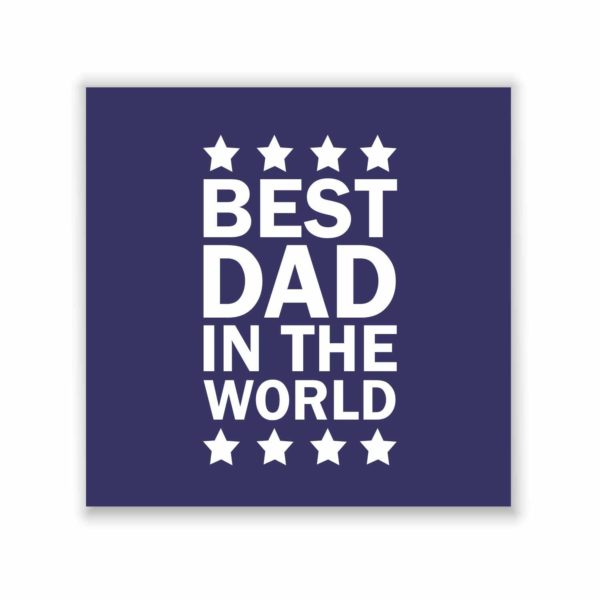 Engraved Best Dad in the World Beer Mug