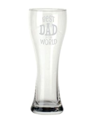 Best Dad in the World Beer Pilsner Glass